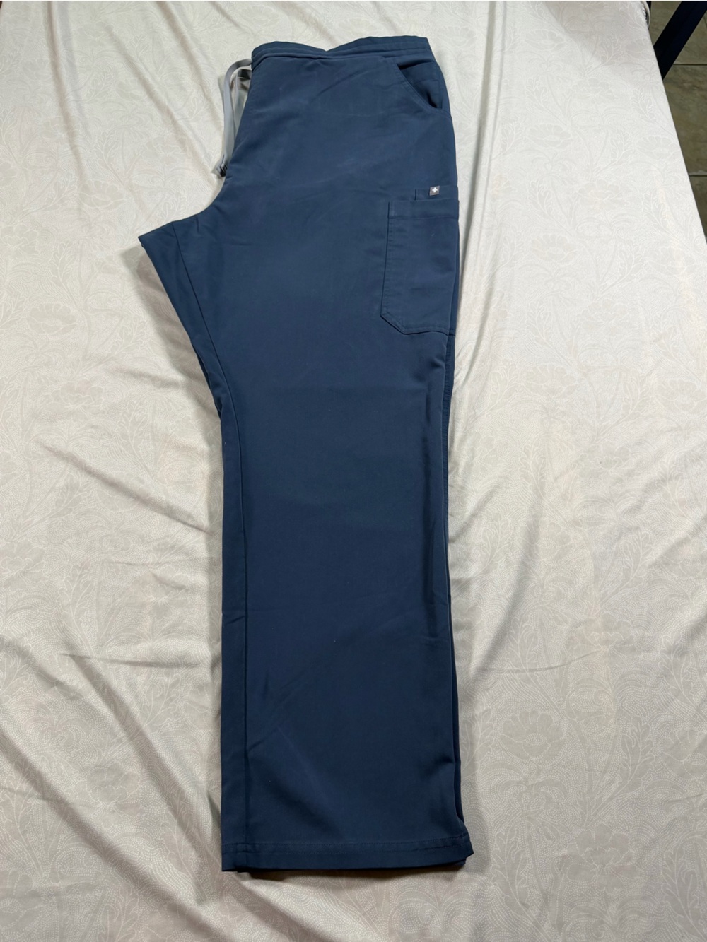FIGS Women’s Yola Straight Leg Scrub Pants XXL steel Blue/Slate